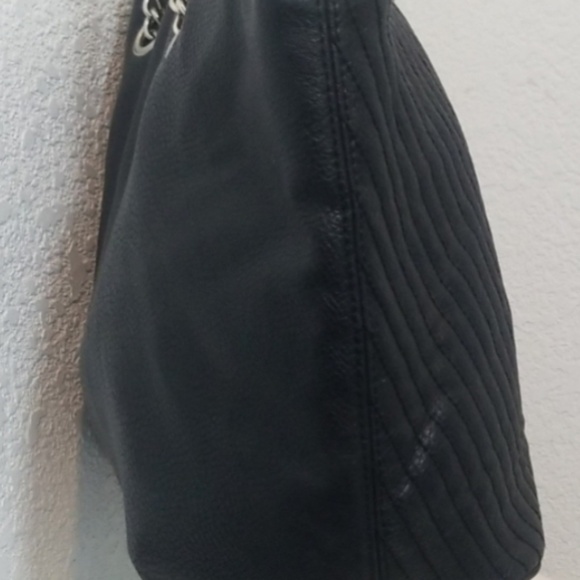 Kenneth Cole Reaction Black Leather Tote/Satchel - Picture 5 of 8